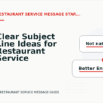 Clear Subject Line Ideas for Restaurant Service Messages