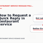How to Request a Quick Reply in Restaurant Service Message English