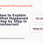 How to Explain What Happened Step by Step in Restaurant Service Message English