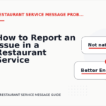 How to Report an Issue in a Restaurant Service Message