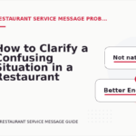How to Clarify a Confusing Situation in a Restaurant Service Message